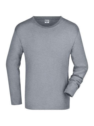 Herren langärmliges Baumwoll-T-Shirt 150g, regular fit, Reißverschluss