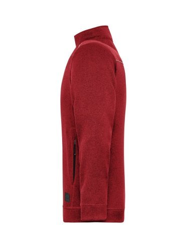 Arbeitskleidung PRO Herren Melange Fleecejacke mit Reißverschluss, 280