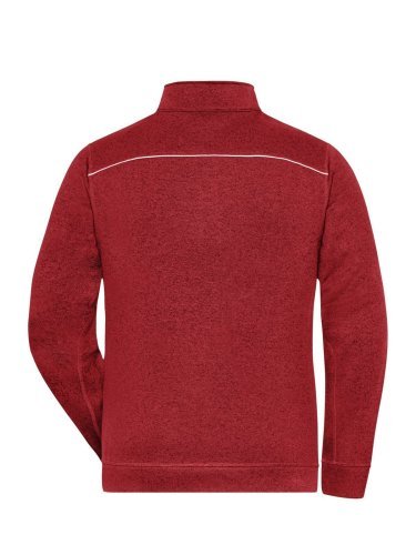 Arbeitskleidung PRO Herren Melange Fleecejacke mit Reißverschluss, 280