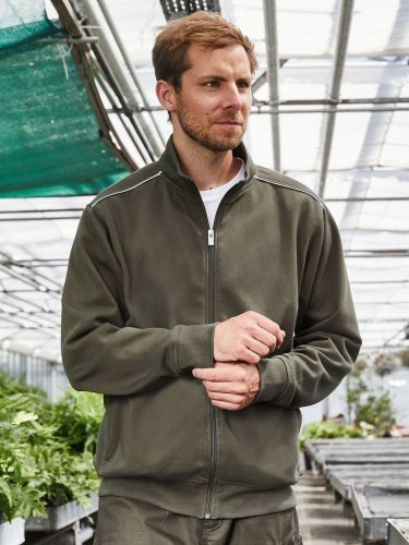 Arbeits-Sweatshirt mit Reißverschluss SOLID für Männer, Baumwolle/Poly