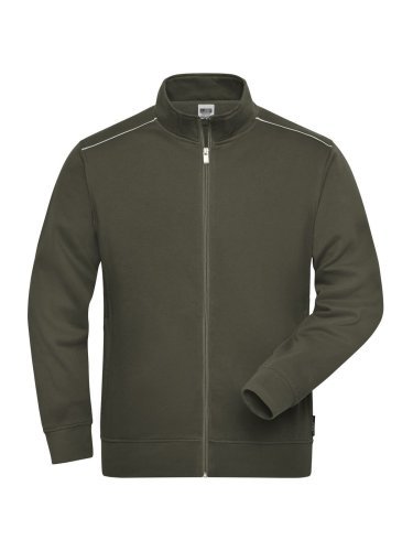 Arbeits-Sweatshirt mit Reißverschluss SOLID für Männer, Baumwolle/Poly