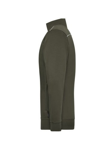 Arbeits-Sweatshirt mit Reißverschluss SOLID für Männer, Baumwolle/Poly