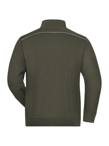 Arbeits-Sweatshirt mit Reißverschluss SOLID für Männer, Baumwolle/Poly