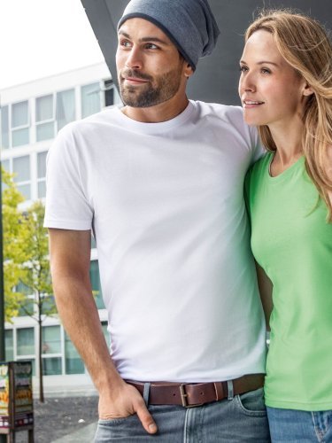 T-shirt Uomo Basic-T Man 180 , Cotone, Girocollo, Bande