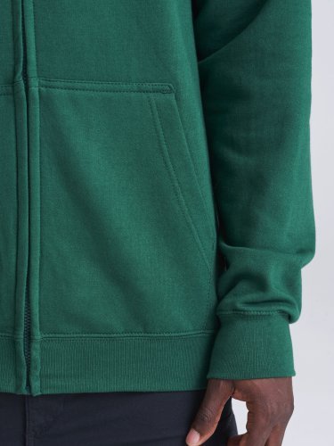 Kapuzenjacke mit durchgehendem Reißverschluss, 80% Baumwolle, Doppelsc