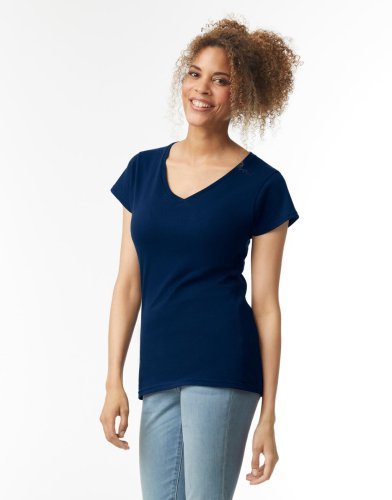 Softstyle T-Shirt Damen V-Ausschnitt Slim Fit