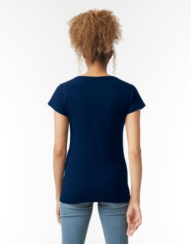 Softstyle T-Shirt Damen V-Ausschnitt Slim Fit