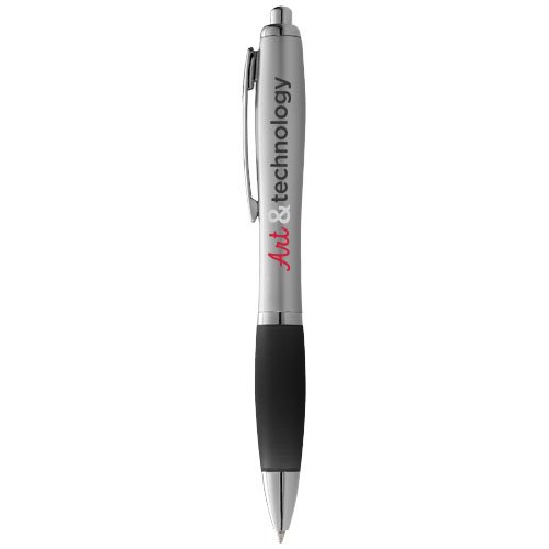 Penna a sfera Nash blu, impugnatura morbida, plastica 14cm