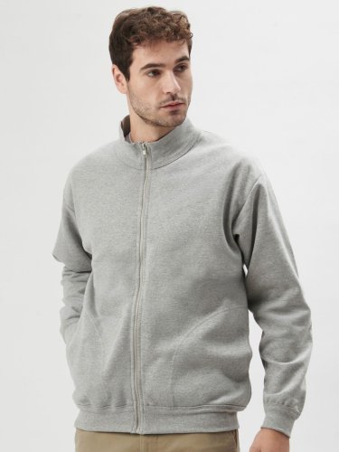 Sudadera con cremallera Explorer de Algodón Italiano, No Label, Corte