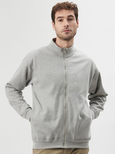 Sudadera con cremallera Explorer de Algodón Italiano, No Label, Corte