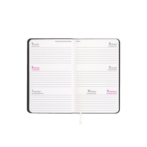 Agenda Settimanale 2027 , Pocket 9x14cm, Copertina PU