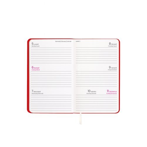 Agenda Settimanale 2027 , Pocket 9x14cm, Copertina PU