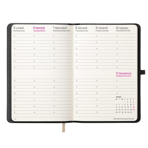 Agenda Settimanale 2027 Carta Bianca 18x25,5cm