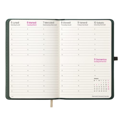 Agenda Settimanale 2027 Carta Bianca 18x25,5cm