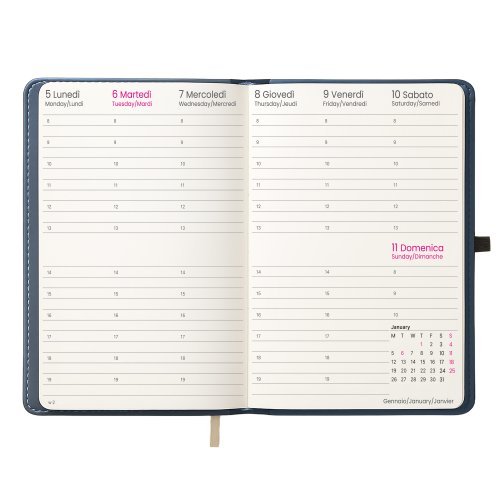 Agenda Settimanale 2027 Carta Bianca 18x25,5cm