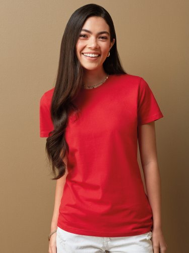 T-shirt donna 185g, cotone ring spun, regular fit