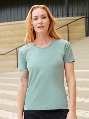 T-shirt donna cotone 200g, resistente, body fit, lavabile 95°C