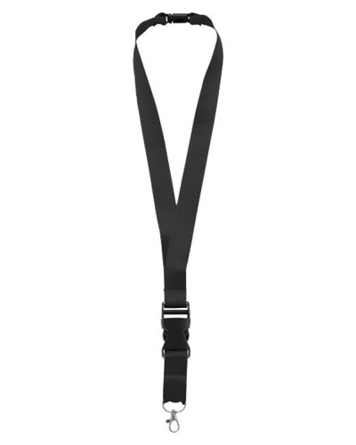 Cordon avec fermoir détachable Noir