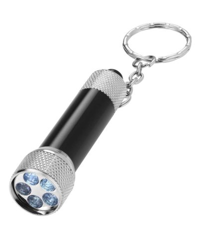 Portachiavi con luce Draco Nero / Argento