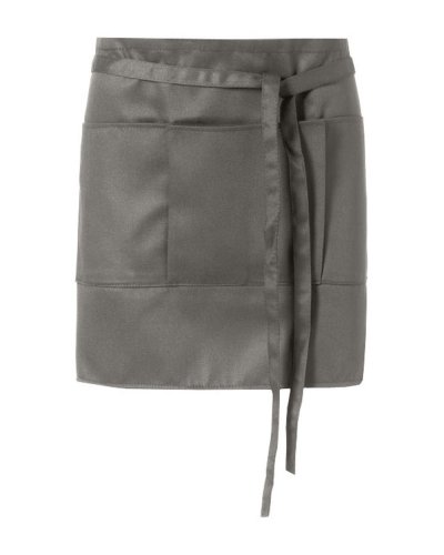 Grembiule corto 3 tasche Grigio Chiaro