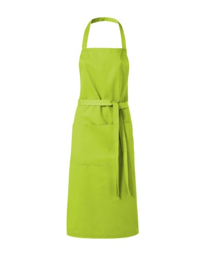 Grembiule lungo 2 tasche e attaccatura al collo Lime