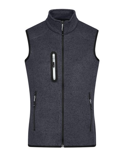 Ladies knitted fleece vest