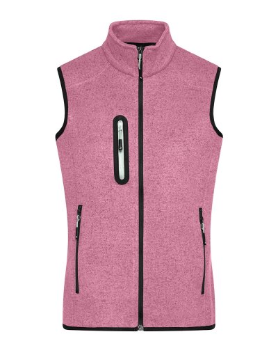 Ladies knitted fleece vest