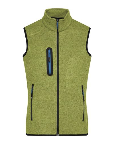Ladies knitted fleece vest
