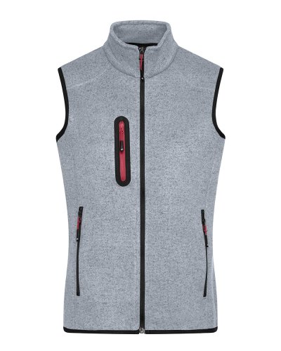 Ladies knitted fleece vest