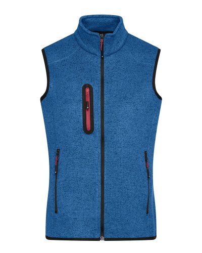 Ladies knitted fleece vest