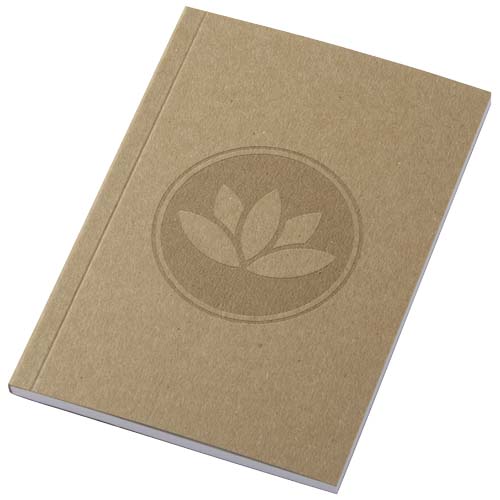 Blocco note formato a6 con copertina morbida in carta kraft riciclata
