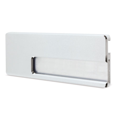 Portabadge con spilla alluminio rodri