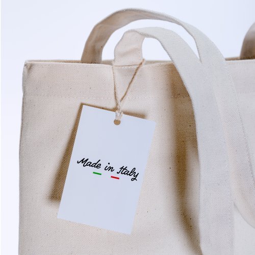 Shopper cotone 240g Made in Italy  manici lunghi beige