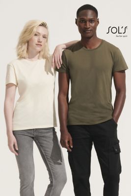 Camiseta unisex cuello redondo re cruzado 100% Algodón