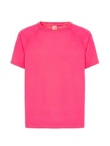 Camiseta deportiva de hombre en poliéster, manga corta raglán