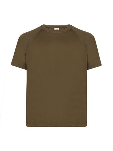 Camiseta deportiva de hombre en poliéster, manga corta raglán