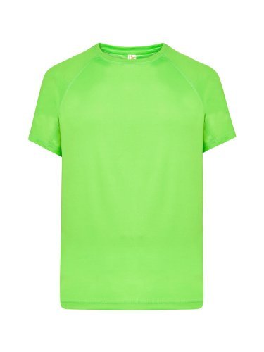 Camiseta deportiva de hombre en poliéster, manga corta raglán