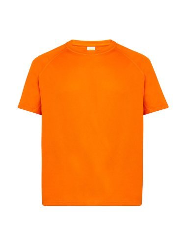 Camiseta deportiva de hombre en poliéster, manga corta raglán