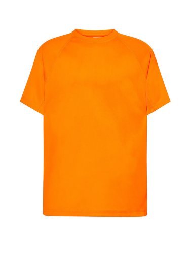 Camiseta deportiva de hombre en poliéster, manga corta raglán