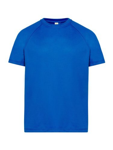 Camiseta deportiva de hombre en poliéster, manga corta raglán