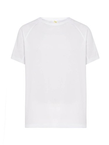 Camiseta deportiva de hombre en poliéster, manga corta raglán