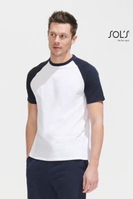 Camiseta Funky Original de algodón 100% con mangas raglán cuello redon