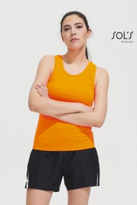 Canotta donna Sporty TT , dorso nuoto, 100% poliestere