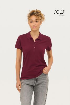 Polo Passion Donna 100% Cotone, Sfiancata a 4 Bottoni