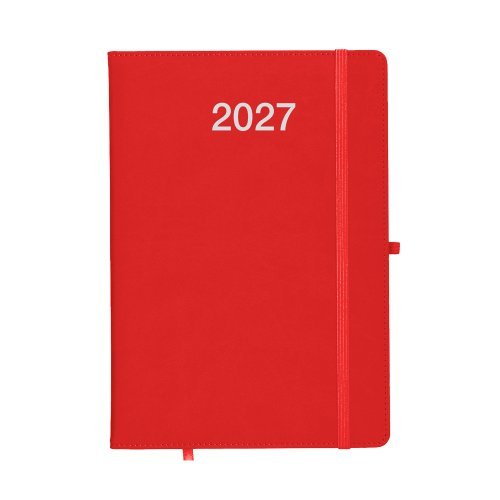 Agenda settimanale 2027 rigida 17x24cm PU con anello penna
