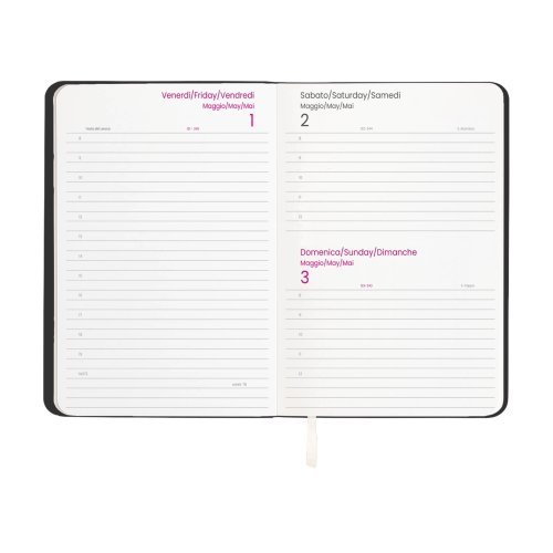 Agenda Giornaliera 2027 PU flessibile 14,5x21cm 176 pagine