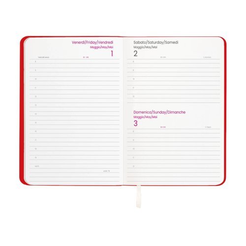 Agenda Giornaliera 2027 PU flessibile 14,5x21cm 176 pagine