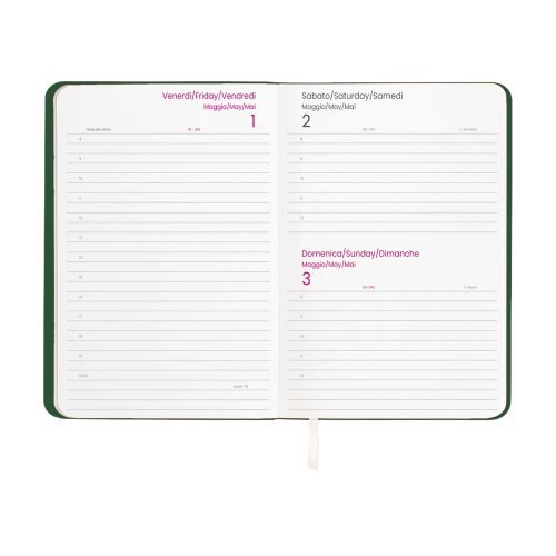 Agenda Giornaliera 2027 PU flessibile 14,5x21cm 176 pagine