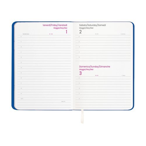 Agenda Giornaliera 2027 PU flessibile 14,5x21cm 176 pagine