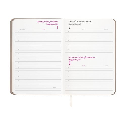 Agenda Giornaliera 2027 PU flessibile 14,5x21cm 176 pagine